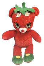 Build A Bear Shopkins Large Plush Strawberry Kiss Teddy Bear Stuffed Ani... - £11.80 GBP