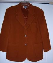 VINTAGE FORENZA Wool Blazer Jacket Coat BRICK Women&#39;s Medium - £22.74 GBP