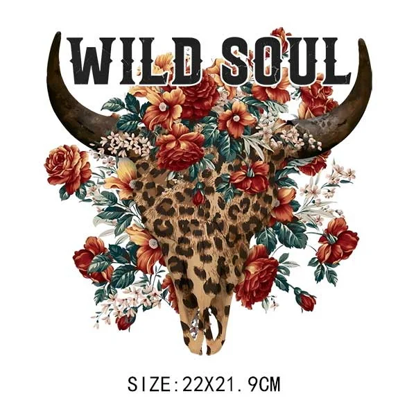Wild Soul -On Transfer For Clothing DIY Washable T-Shirts /Hoodies Therm... - £61.65 GBP