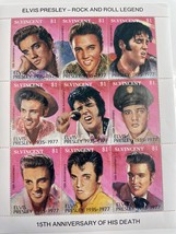 Elvis Presley 15th Anniversary of his death set of 9 stamps - £15.95 GBP