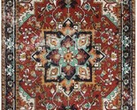 Lahome Collection Traditional Oriental Area Rug - 2&#39; X 3&#39; Washable Small... - £28.10 GBP