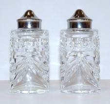 Lovely Pair Of Waterford Crystal Overture Salt &amp; Pepper Shakers With Label - £51.66 GBP