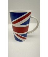 Kent Pottery Union Jack British Flag Tall Coffee Latte Mug Cup White Red... - €14,58 EUR