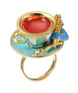 Disney Store Japan Alice in Wonderland Tea Cup 3D Ring - £55.29 GBP