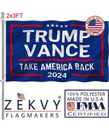 Trump Vance 2024 Flag 2x3 Outdoor - Heavy Duty Durable Polyester 3 Ply D... - $9.99