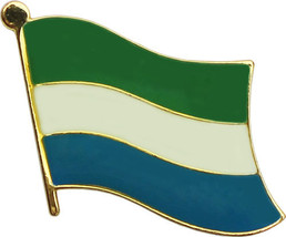 An item in the Collectibles category: Sierra Leone Flag Lapel Pin