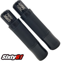 Suzuki GSXR 600 750 Grips Comfort Black Engraved with Bar Ends 1999-2024... - $49.99