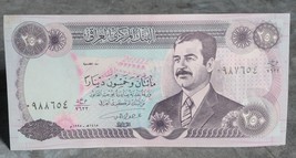 250 Iraqi Dinars Note Dinar Central Bank of Iraq with Saddam Hussein&#39;s p... - £3.98 GBP