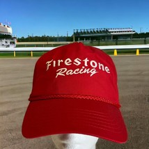 VTG Firestone Racing Red Rope Dual Row Snapback Hat Brand New - £13.18 GBP