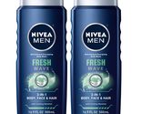 Nivea Men Fresh Wave, Refreshing &amp; Energizing Body Wash with Menthol, 3 ... - £23.70 GBP