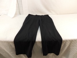 Perry Ellis Dress Pants Pleated Men&#39;s 32 78% Polyester 22% Rayon Jet Black 50679 - £13.38 GBP