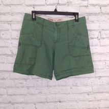 Mossimo Supply Co. Shorts Womens Juniors 5 Green Roll Tab Hem Lowest Ris... - $17.88