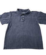 Cherokee Boys Polo Shirt Blue Size Large 100% Cotton Short Sleeve Pullover - $4.75