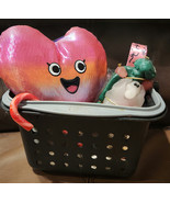 Doggy Fundraiser Gift Basket Plush Heart, 4ft.Bow Leash, Fun Candle - $7.92
