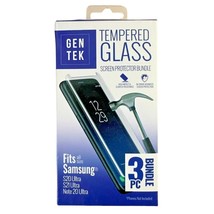 3PC Gentek Screen Protector Tempered Glass Bundle  Samsung S20 Ultra S21 Ul - £5.60 GBP