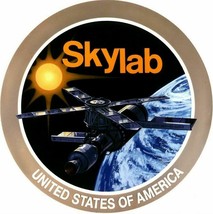 x2 10cm Vinyl Stickers Apollo space shuttle nasa exploration laptop Skylab retro - £4.42 GBP