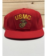 Vintage USMC Hat MARINE VETERAN MILITARY HAT New Unworn Made In The USA Red - €25,70 EUR