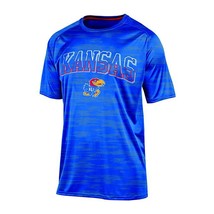 NWT NCAA Kansas Jayhawks Men&#39;s Medium Blue Tee Shirt - £14.88 GBP