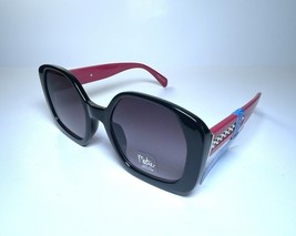 NEW BOB MACKIE Black Red Gold Chain Link Designer BM57568G Sunglasses + ... - $49.99