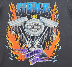 Vtg Harley Davidson 1996 Black Hills Rally Sturgis Single Stitch T Shirt - L - £60.73 GBP