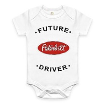 Rare New Peterbilt Truck Driver Auto Baby Funny 0-3 Months Funny Onesie Romper - $19.92