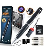 Premium Spy Pen Camera 1080P Secret Hidden Camera. Free 16GB SD + SD reader - $367.91 CAD