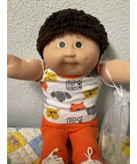 VERY RARE VTG Cabbage Patch Kid Boy Tri-Ang Pedigree Dark Brown Hair HM#3 1985 - $395.00