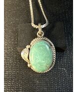 native american turquoise pendant sterling - With Italian 925 Silver Chain! - $119.95 CAD