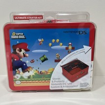Nintendo Ds Lite Super Mario Bros Starter Kit Metal Lunchbox 2007 Movie Sealed - $241.87