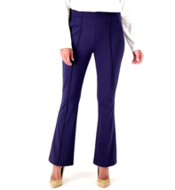 Isaac Mizrahi Elements 24/7 Stretch Knit High Waist Pant- NAVY, PETITE 1X - £23.10 GBP