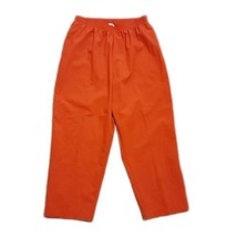 BonWorth Pull On Elastic Waist Orange Pants ~ Sz PLS ~ High Rise ~ 25&quot; I... - $22.49
