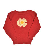Vintage 50s Letterman Sweater Mens S North Carolina Tennis Collegiate 40... - £59.99 GBP