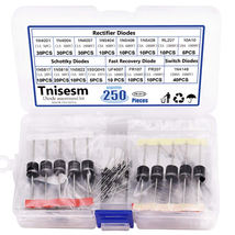 Tnisesm 16 Values Rectifier/Schottky/Fast Recovery/Switch Diode Assortment Kit,1 - £11.18 GBP
