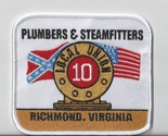 UA PLUMBERS PIPEFITTERS STEAMFITTERS Local 10 UNION RICHMOND VIRGINIA PATCH - £9.37 GBP