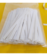 300 White Bag Twist Ties 3 1/2&quot; - £2.77 GBP