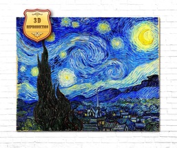 Vincent van Gogh The Starry Night Paint Gallery Art Canvas Prints Van Gogh Art - £93.72 GBP+