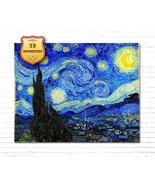 Vincent van Gogh The Starry Night Paint Gallery Art Canvas Prints Van Go... - £94.36 GBP+