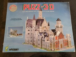 Puzz-3D Bavarian Castle P3D-801 1000 Piece Puzzle Wrebbit Vintage 1991 C... - $22.79