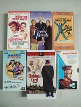 LOT OF 6 VHS Tapes Meet Me In St Louis Forever Female Christmas Carol Ma... - £14.00 GBP