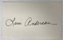 Loni Anderson Signed Autographed 3x5 Index Card - £7.33 GBP