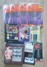 Halloween Bundle Lot Decorations Eyelashes Face Pens Paint - £15.98 GBP