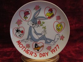 Bugs Bunny Collector Plate Looney Tunes 1977 Mother&#39;s Day - £6.27 GBP
