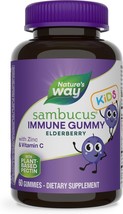 Nature&#39;s Way Sambucus Elderberry Immune Gummies for Kids, Immune Support Gummies - £26.37 GBP