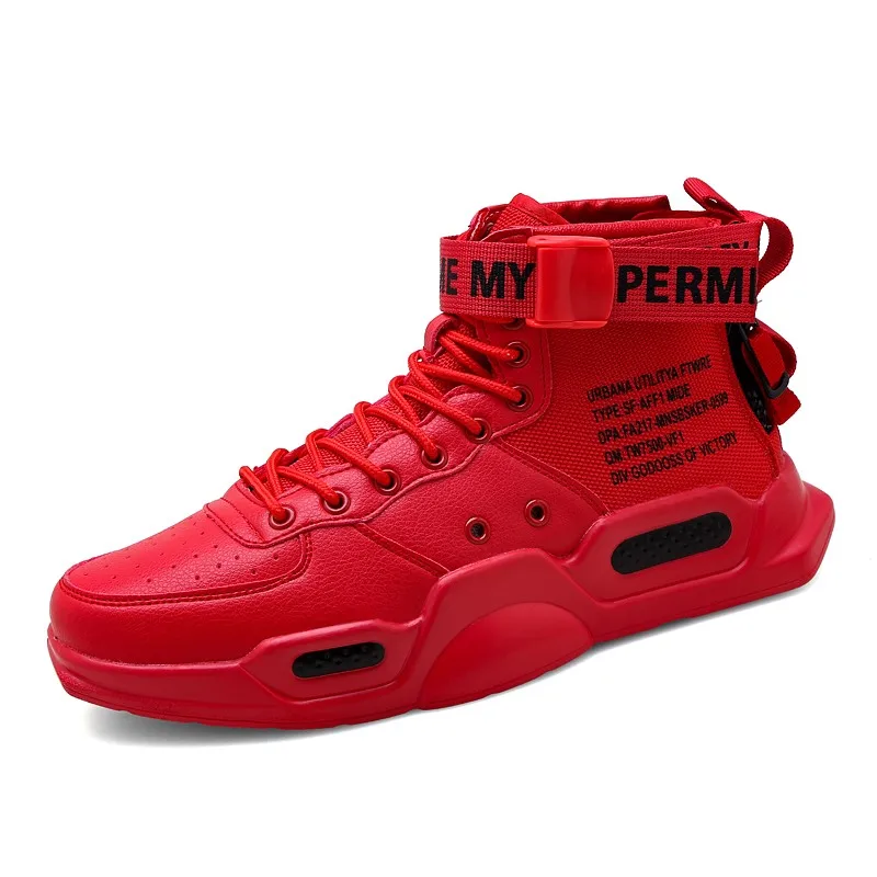 KLYWOO Hot Sale High Top Red Bottom Trend  For Men Hip Hop Casual Mens Shoes Ten - £150.57 GBP
