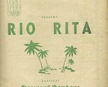 Rio Rita Program NORD Light Opera Krewe of Pandora 1950 New Orleans Mard... - £58.32 GBP