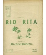 Rio Rita Program NORD Light Opera Krewe of Pandora 1950 New Orleans Mard... - £58.02 GBP