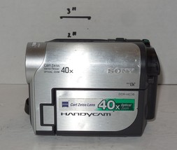Sony DCR-DVD300 Silver Blue Digital Camcorder 10x Optical Zoom Tested Works - $148.50