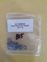 Washer-Flat M4 SST Lot of 16 New - £3.43 GBP
