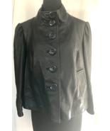 I.N.C. INTERNATIONAL CONCEPTS Women Black Jacket Genuine 100% Leather Sz... - £39.61 GBP