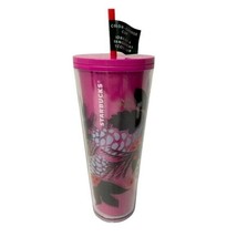 Starbucks Holiday Color Changing Pink Poinsettia Venti Christmas Tumbler - $37.39
